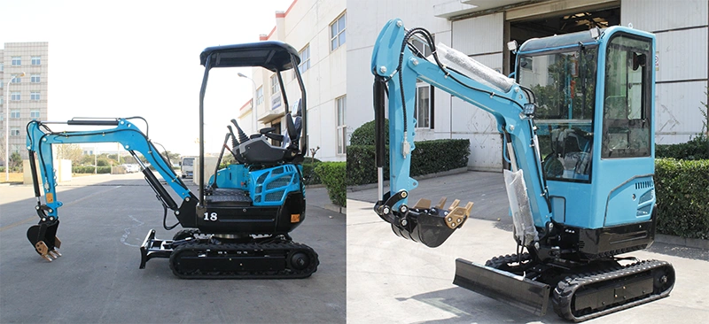 Mini Excavator Canopy Height Comparison — Low Profile vs Full Cab