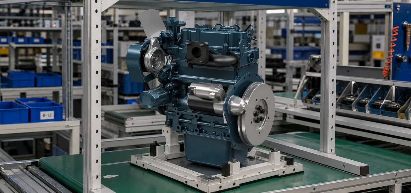 Kubota D722 Engine — Compact 3-Cylinder Diesel for Mini Excavator